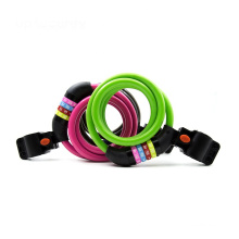 Cycling PVC Coated 4 Digit Combination Compact Resettable Bike Bicycle Lock cable